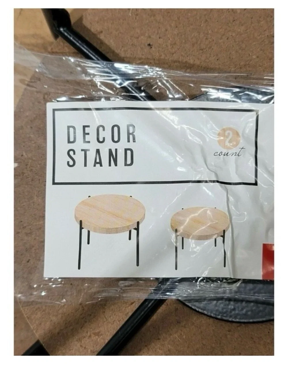 Target Bullseye's Playground Wood and Metal Decor Stand Riser Plant Stands (4)